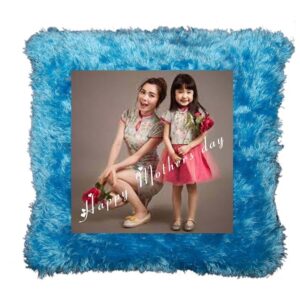 Personalised Fur Cushion/Pillow with Photo Print