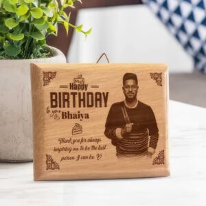 Personalised Engrave Wooden Photoframe for Brother